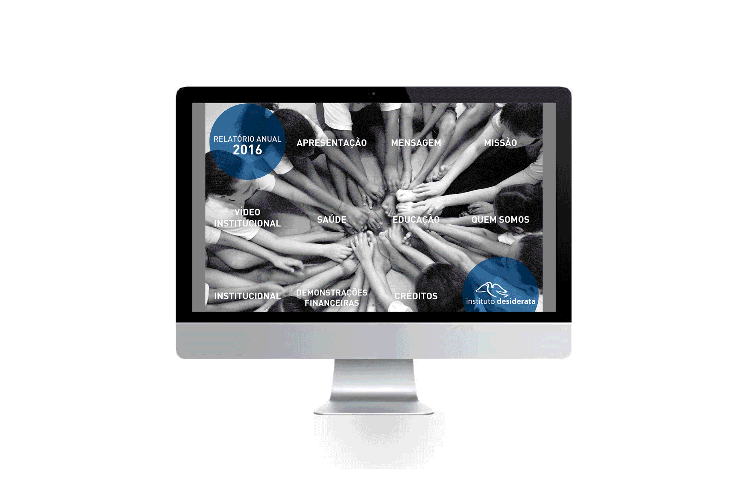 Instituto Desiderata / Web Design / Hot sitio web del informe Anual 2016
