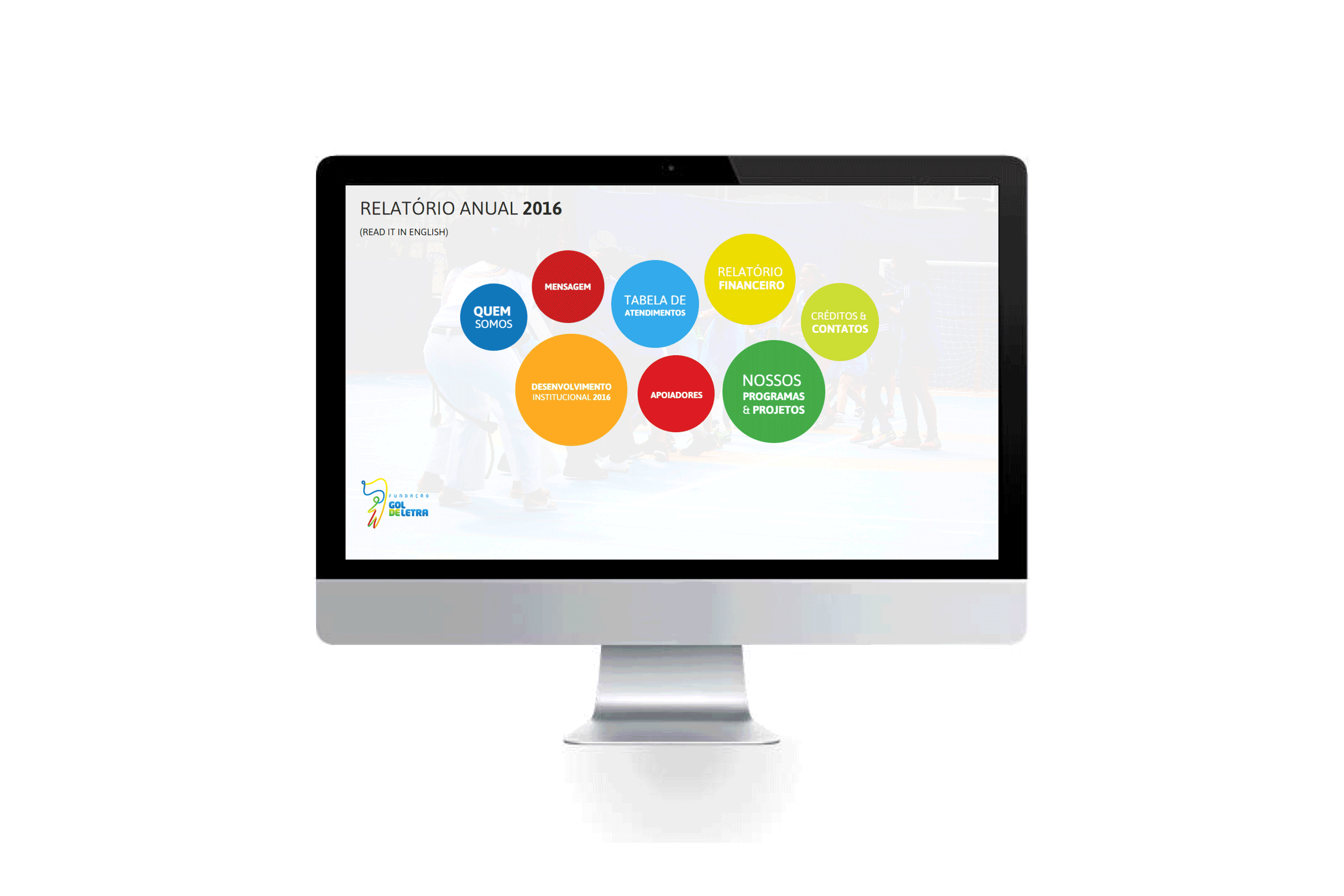 Fundación Gol de Letra / Web Design / Informe Anual 2016