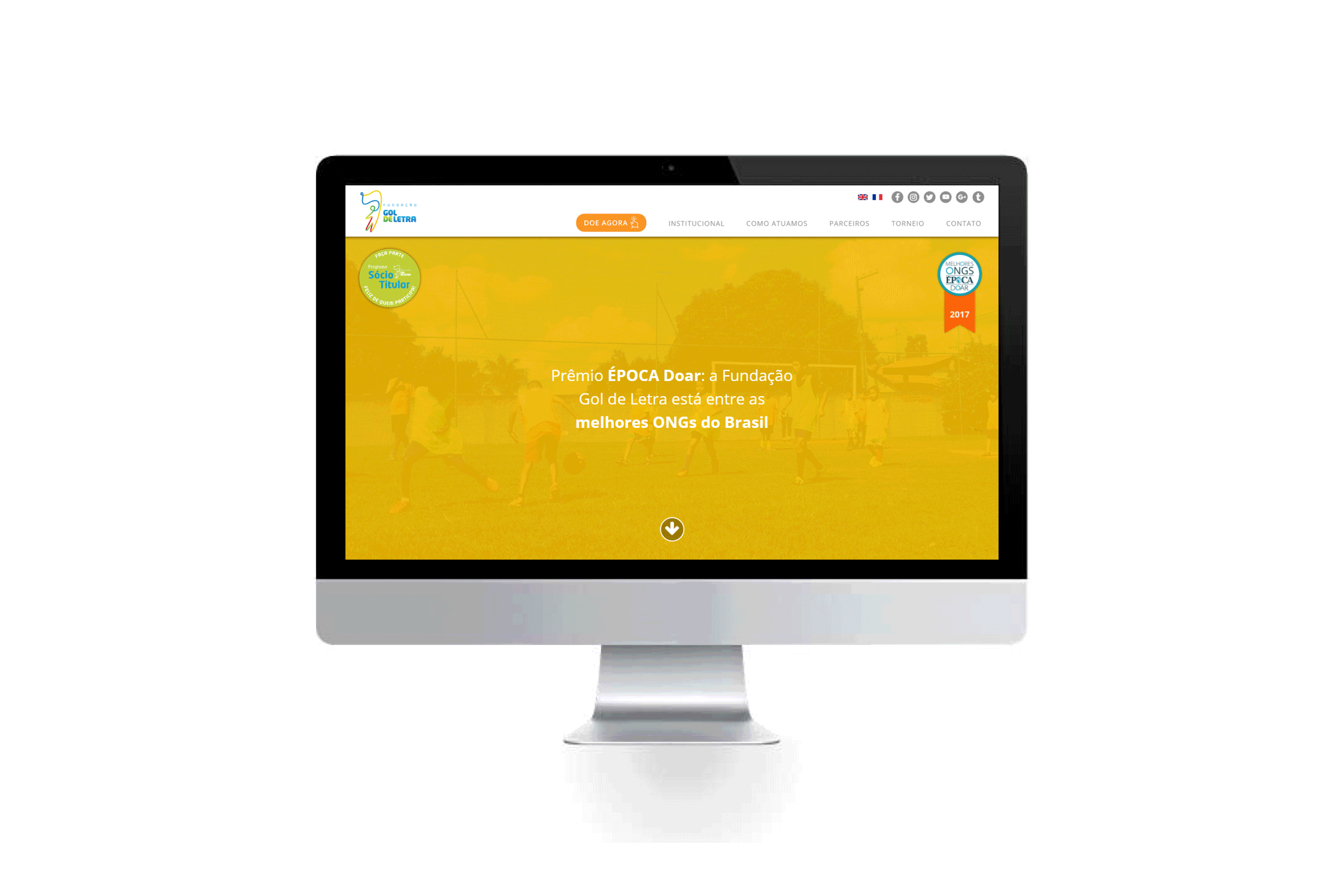 Fundación Gol de Letra / Web Design / Fundación Gol de Letra