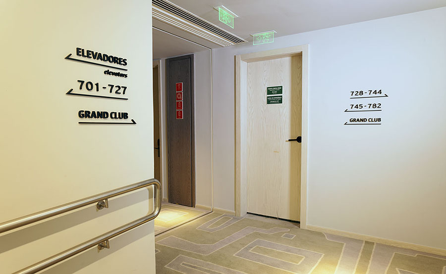Grand Hyatt Rio / Señalización/signage / Front of House (FOH) del hotel