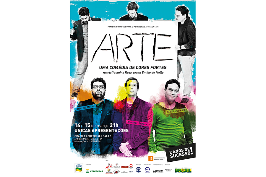 MBrichta Produções / Diseño Promocional  / Obra de teatro de Yazmina Rosa: Arte. 